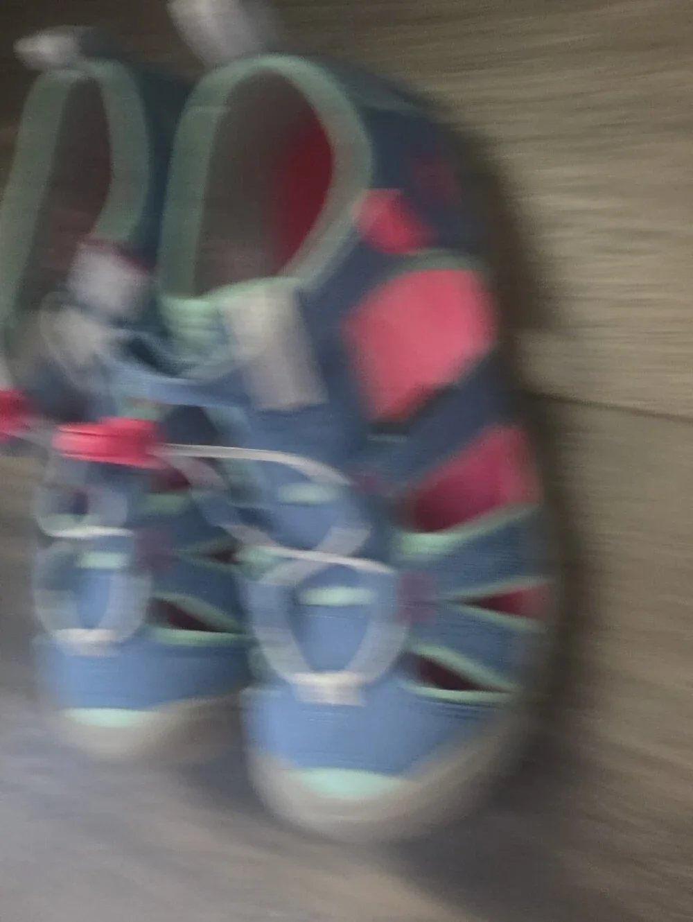 Keen Kids Blue Teal and Pink Closed-Toe Sandals